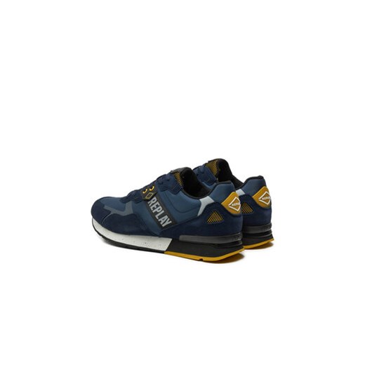 REPLAY Sneakersy Adrien Shades Lace-Up GMS1D.000.C0054T Granatowy Replay 42 MODIVO