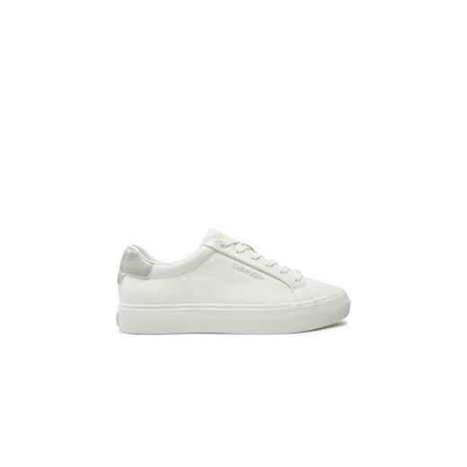 Calvin Klein Sneakersy Vulc Lace Up Texture Fox - Lth HW0HW02439 Biały Calvin Klein 39 MODIVO