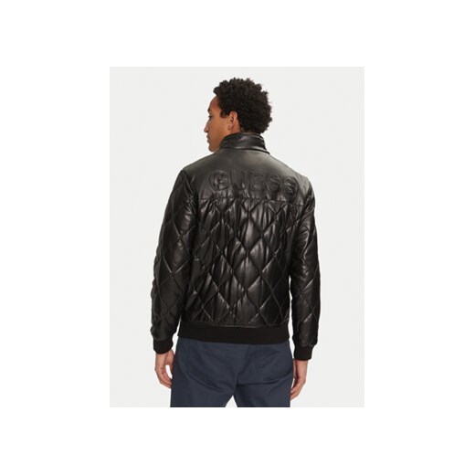 Guess Kurtka z imitacji skóry M4BL28 WGJ60 Czarny Regular Fit Guess XL MODIVO