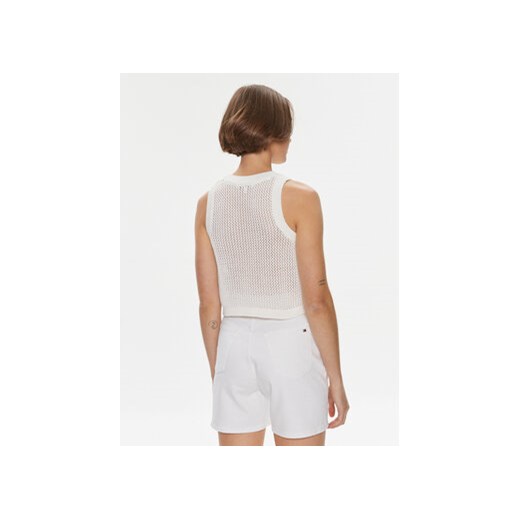Tommy Jeans Top DW0DW18336 Écru Regular Fit Tommy Jeans L MODIVO