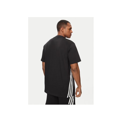 adidas T-Shirt Future Icons 3-Stripes IR9166 Czarny Loose Fit M MODIVO