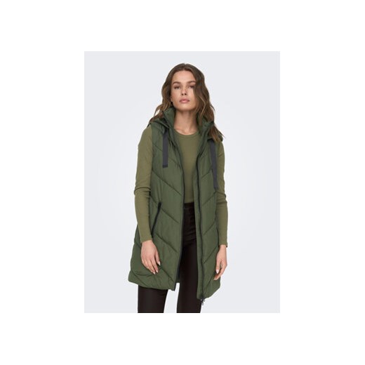 JDY Bezrękawnik 15220630 Zielony Regular Fit Jdy L MODIVO