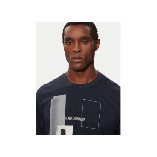 Armani Exchange T-Shirt 6DZTHZ ZJBYZ 65BR Granatowy Regular Fit Armani Exchange XL MODIVO