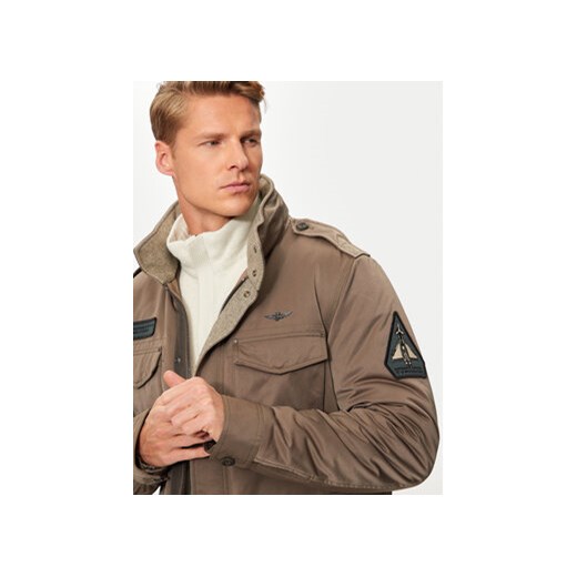 Aeronautica Militare Kurtka przejściowa 242AB2189CT3376 Brązowy Regular Fit Aeronautica Militare 50 MODIVO