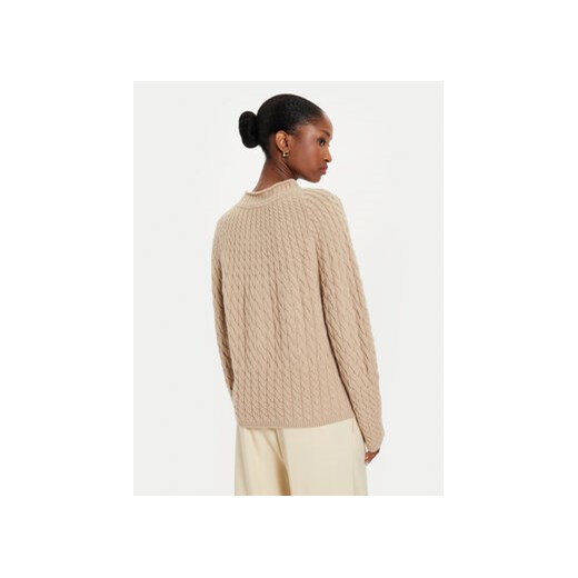 Tommy Hilfiger Sweter WW0WW42144 Beżowy Relaxed Fit Tommy Hilfiger L MODIVO