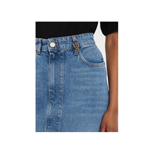 TWINSET Spódnica jeansowa 242TP2564 Niebieski Straight Fit Twinset 40 MODIVO