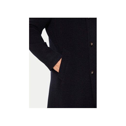 Tommy Hilfiger Płaszcz wełniany MW0MW37956 Granatowy Regular Fit Tommy Hilfiger XL MODIVO