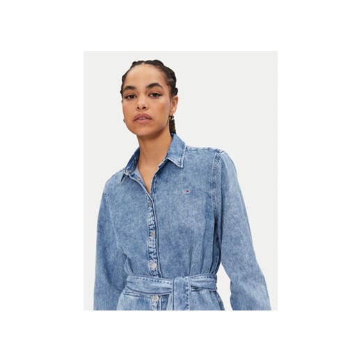 Tommy Jeans Sukienka jeansowa Chambray DW0DW19813 Niebieski Regular Fit Tommy Jeans M MODIVO