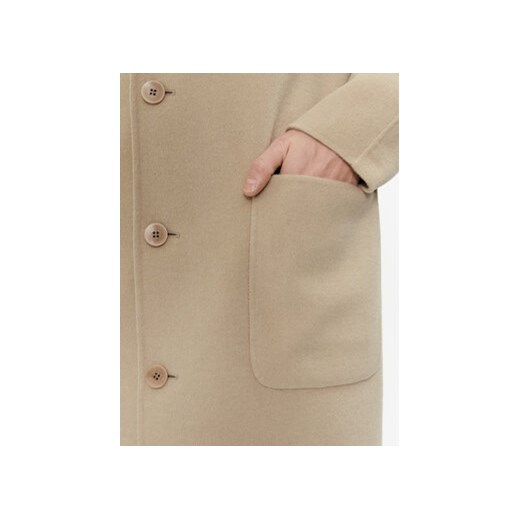 Calvin Klein Płaszcz wełniany K10K111601 Beżowy Regular Fit Calvin Klein XL MODIVO