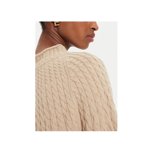 Tommy Hilfiger Sweter WW0WW42144 Beżowy Relaxed Fit Tommy Hilfiger XXL MODIVO