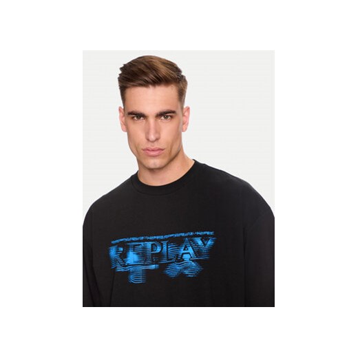 Replay T-Shirt MMG340.000.23454 Czarny Oversize Replay L MODIVO