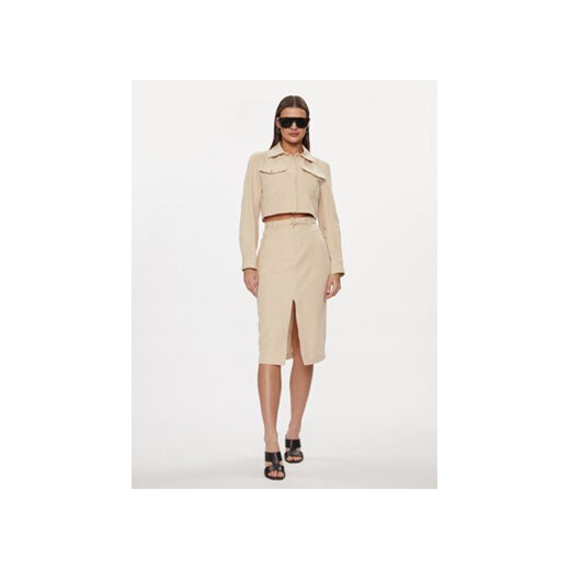 Patrizia Pepe Sukienka koszulowa 8A1251/A372-B182 Beżowy Regular Fit Patrizia Pepe 44 MODIVO