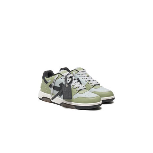 Off-White Sneakersy OMIA189S22LEA0015710 Zielony 39 MODIVO