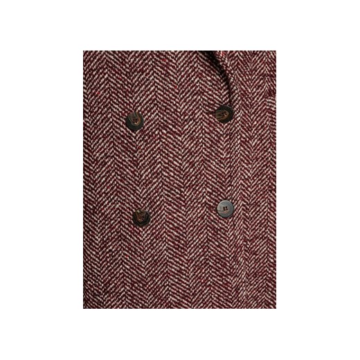 MVP Wardrobe Płaszcz wełniany Spiga Over MVPI3CP018.0PN0052 Bordowy Over Fit Mvp Wardrobe 44 MODIVO