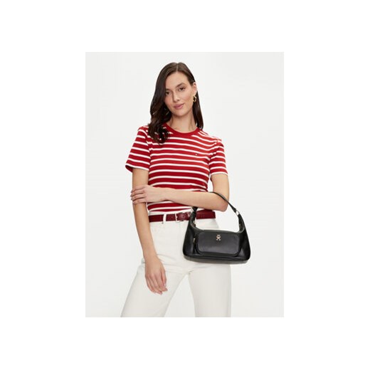 Tommy Hilfiger Torebka Soft Utility Shoulder Bag Pu AW0AW16711 Czarny Tommy Hilfiger uniwersalny MODIVO