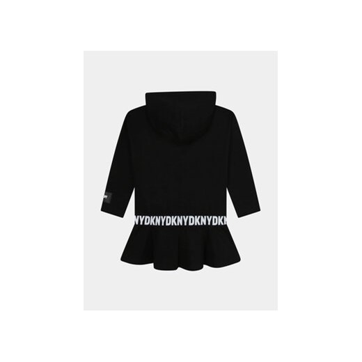 DKNY Sukienka dzianinowa D32905 D Czarny Regular Fit 14Y MODIVO