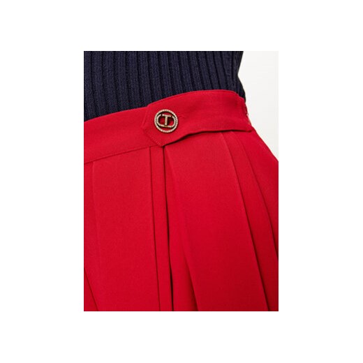 TWINSET Spodnie palazzo 242TT2172 Czerwony Wide Leg Twinset 44 MODIVO