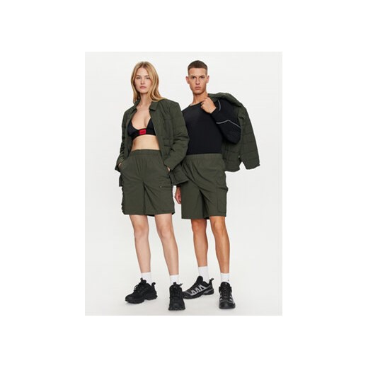 Rains Szorty sportowe Tomar Shorts 19310 Zielony Regular Fit Rains M MODIVO