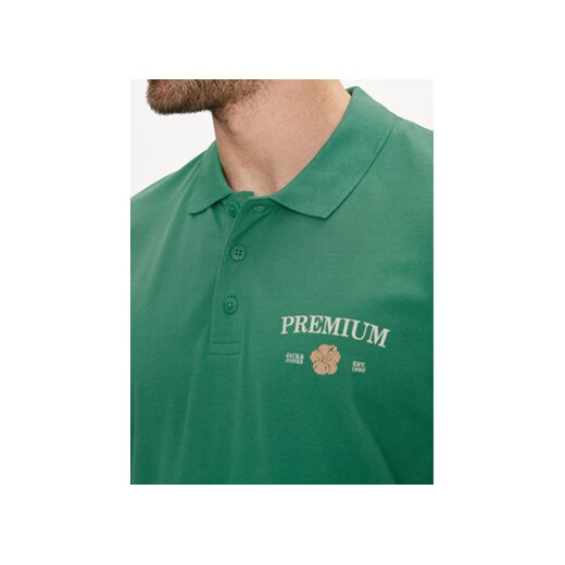 Jack&Jones Polo Jprblaalfie 12259678 Zielony Regular Fit M MODIVO