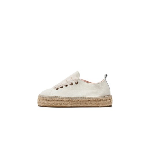 Manebi Espadryle La Havana Lace-Up Espadrilles O 7.0 E0 Biały Manebi 38 MODIVO