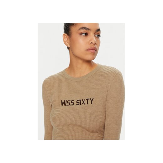 Miss Sixty Sweter 6L3RJ7291000 Brązowy Slim Fit Miss Sixty L MODIVO