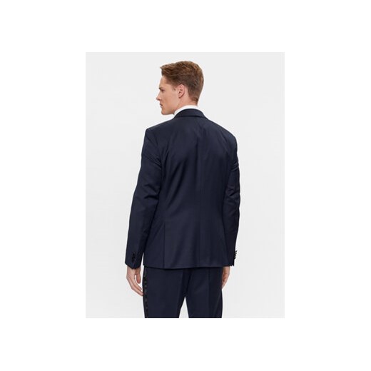 Boss Garnitur H-Huge-2Pcs-Tux-224 50493306 Granatowy Slim Fit 50 MODIVO