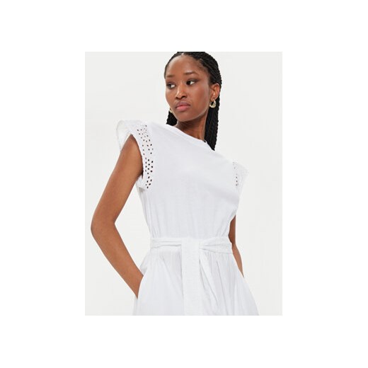 United Colors Of Benetton Sukienka letnia 49HSDV095 Biały Regular Fit United Colors Of Benetton L MODIVO