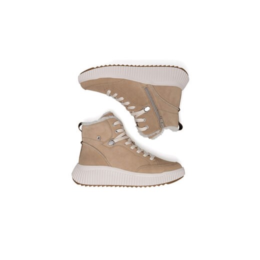 Rieker Botki W1771-62 Beżowy Rieker 40 MODIVO