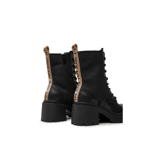 Pepe Jeans Botki Glen West PLS50551 Czarny Pepe Jeans 38 MODIVO