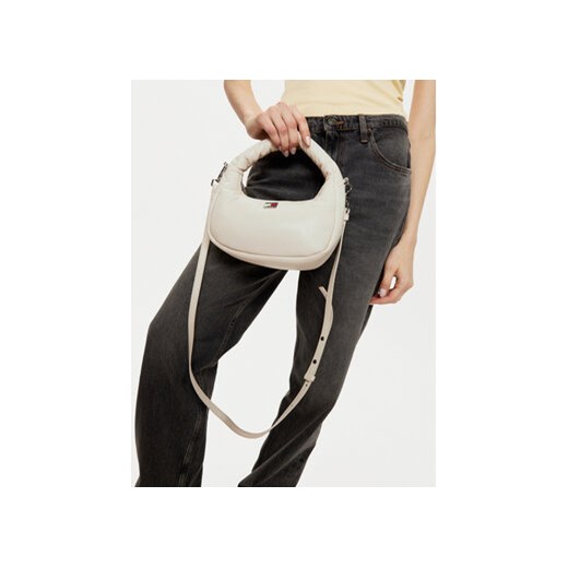 Tommy Jeans Torebka Tjw Pillow Mini Hobo AW0AW16976 Beżowy Tommy Jeans uniwersalny MODIVO