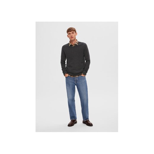 Selected Homme Sweter 16090147 Szary Regular Fit Selected Homme XL MODIVO