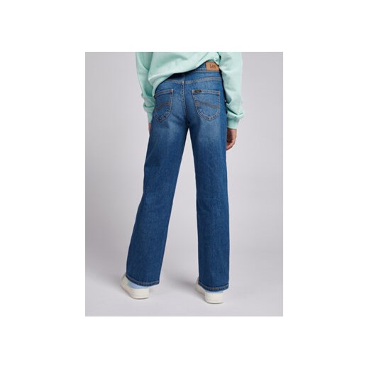 Lee Spodnie materiałowe Carol Straight LEG5001 Granatowy Regular Fit Lee 8_9Y MODIVO