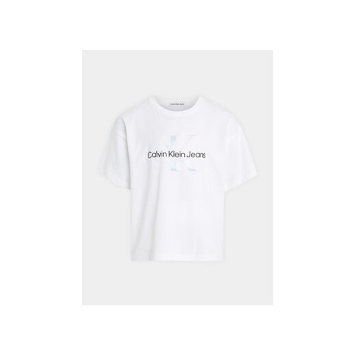 Calvin Klein Jeans T-Shirt Serenity IG0IG02434 Biały Boxy Fit 12Y MODIVO