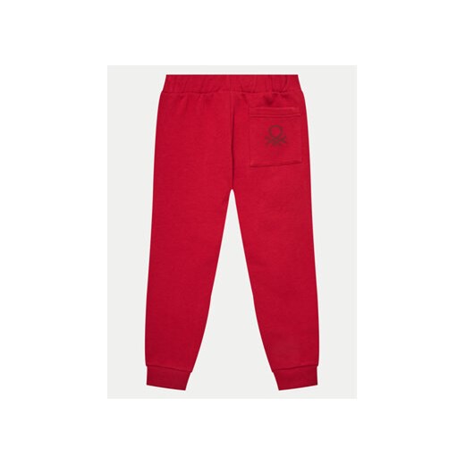 United Colors Of Benetton Spodnie dresowe 3J70GF010 Czerwony Regular Fit United Colors Of Benetton 116 MODIVO