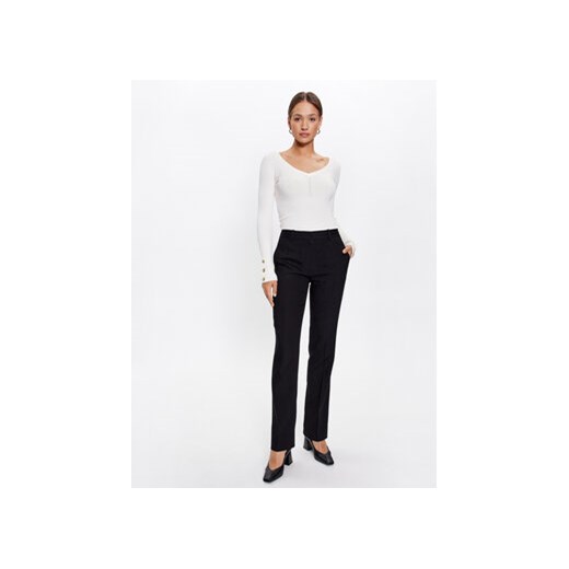 Victoria Victoria Beckham Spodnie materiałowe 1322WTR003728B Czarny Regular Fit Victoria Victoria Beckham 36 MODIVO