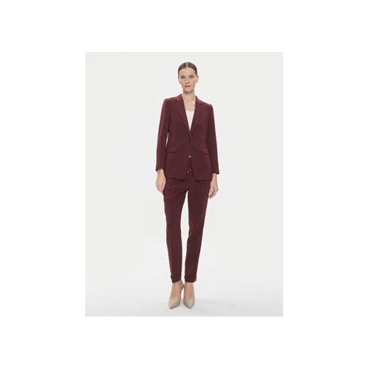 Boss Spodnie materiałowe Tariyanah 50490039 Bordowy Regular Fit 36 MODIVO