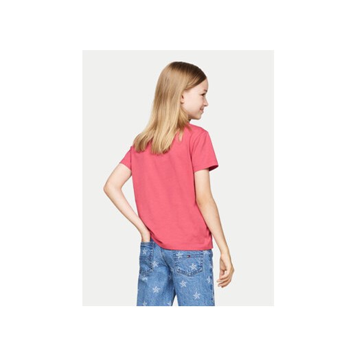 Tommy Hilfiger T-Shirt KG0KG08250 M Różowy Regular Fit Tommy Hilfiger 4Y MODIVO