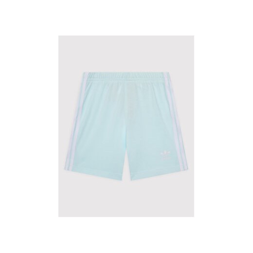 adidas Komplet t-shirt i spodenki Trefoil HS8868 Błękitny Regular Fit 0_3M MODIVO