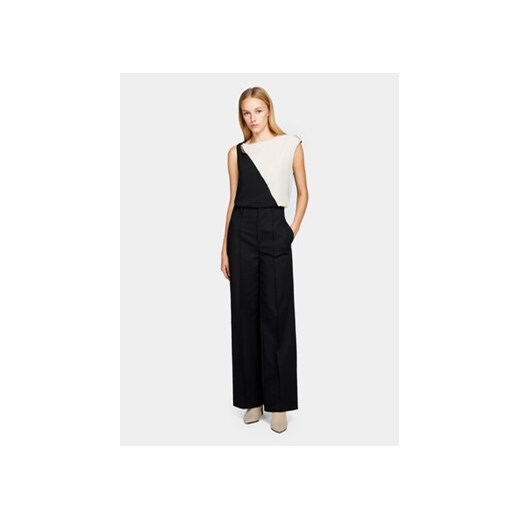 Sisley Spodnie materiałowe 4ZY7LF03L Czarny Wide Leg Sisley 44 MODIVO