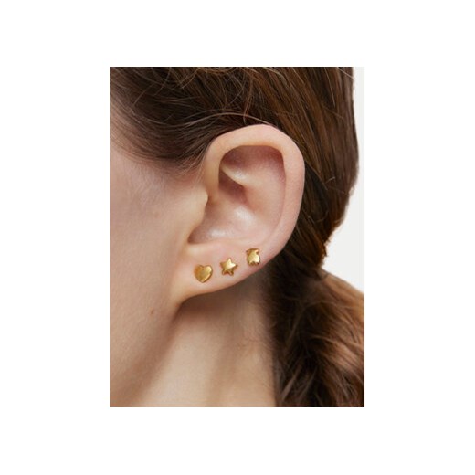 TOUS Zestaw 3 kolczyków Bold Motif 1004102700 Złoty Tous one size MODIVO