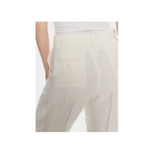 Weekend Max Mara Spodnie materiałowe Malizia 2415131022 Biały Relaxed Fit 40 MODIVO