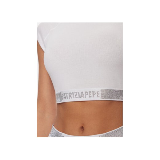 Patrizia Pepe Bluzka 8I0153/J167-W146 Biały Slim Fit Patrizia Pepe 0 MODIVO