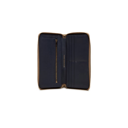 Tommy Hilfiger Duży Portfel Damski AW0AW16578 Beżowy Tommy Hilfiger one size MODIVO