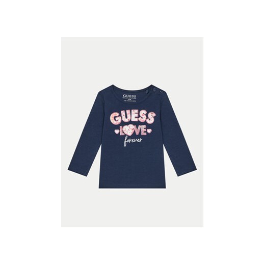 Guess Bluzka K4BI16 J1314 Granatowy Regular Fit ze sklepu MODIVO w kategorii T-shirty chłopięce - zdjęcie 176681248