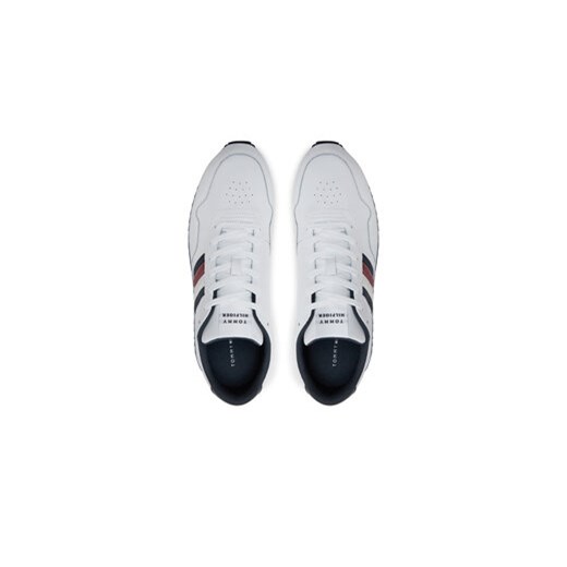 Tommy Hilfiger Sneakersy Runner Evo Lth Mix Ess FM0FM05121 Biały Tommy Hilfiger 45 MODIVO