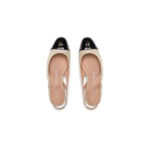 Stuart Weitzman Sandały Sleek Slingback SC667 Écru Stuart Weitzman 39_5 MODIVO