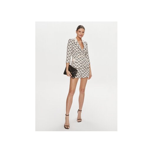 Elisabetta Franchi Marynarka GI-S61-41E2-V650 Écru Regular Fit Elisabetta Franchi 38 MODIVO