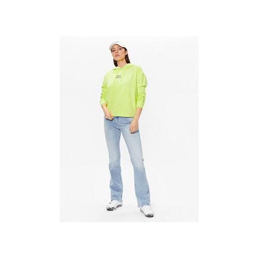 Tommy Jeans Bluza Essential Logo DW0DW15410 Zielony Boxy Fit Tommy Jeans S MODIVO