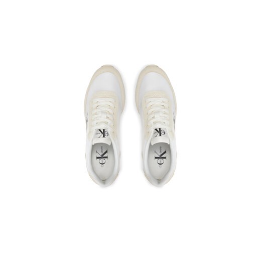 Calvin Klein Jeans Sneakersy Retro Runner Low Lace Ny Ml YW0YW01326 Biały 37 MODIVO