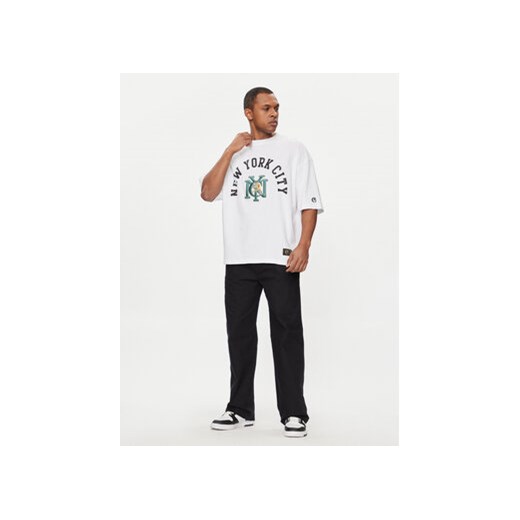 Champion T-Shirt 220003 Biały Boxy Fit Champion L MODIVO